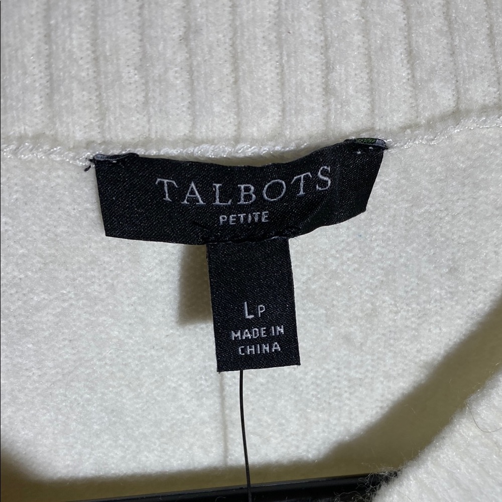 Talbots Pearl & Rhinestone Embellished Sweater - Picture 3 of 7